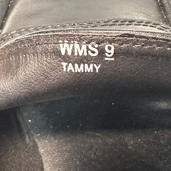 Dolce Vita Halona Lug-Sole Black Leather Platform Loafers - Picture 8 of 8